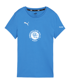 PUMA teamGOAL Casuals T-Shirt Damen Blau F02