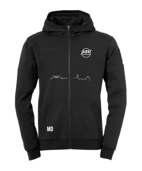 Kempa Status Kapuzenjacke Schwarz F01