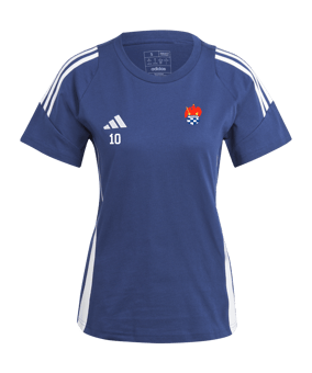 adidas Tiro 24 T-Shirt Damen Blau Weiss