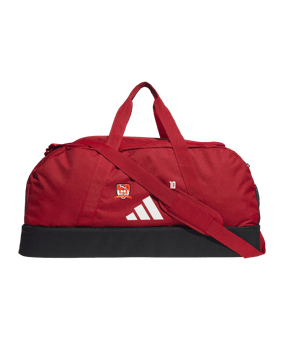 adidas Tiro League Duffel Bag Gr. L Rot Weiss