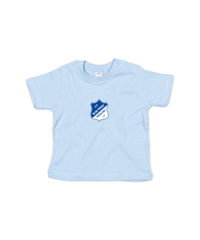 Merch Baby T-Shirt Dusty Blue  | #logo 4c