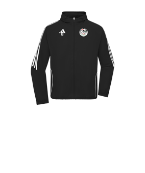 Veste coupe-vent adidas Tiro 24 enfants noire blanche