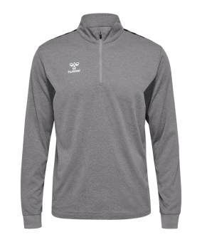 Hummel hmlAUTHENTIC HalfZip Sweatshirt Grau F2006 - grau