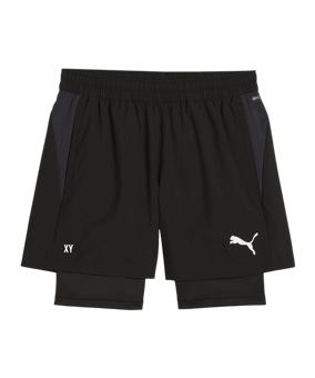 PUMA teamGOAL 2in1 Short Schwarz Weiss F03