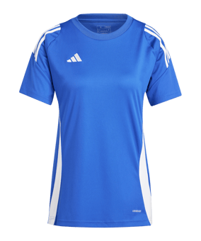 adidas Tiro 24 Trikot Damen Blau Weiss - blau