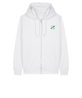 11tsmerch Merch Connector 2.0 Zip Sweatjacke Weiß | #justlogo1c