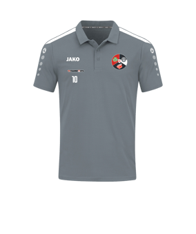 JAKO Power Poloshirt Grau Weiss F840