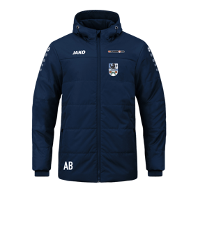 JAKO Team Coach Kapuzenjacke Blau F900