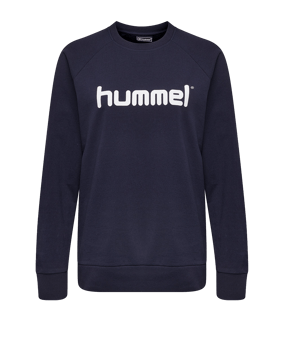 Hummel Cotton Logo Sweatshirt Damen Blau F7026