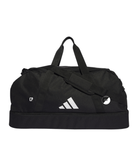 adidas Tiro League Duffel Bag Gr. L Schwarz Weiss