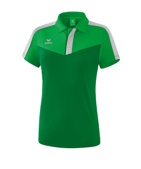 Erima Squad Poloshirt Damen Grün Grau - gruen