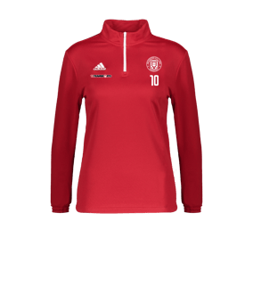 adidas Entrada 22 HalfZip Sweatshirt Damen Rot
