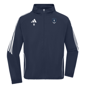 Veste coupe-vent adidas Tiro 24 bleue blanche 