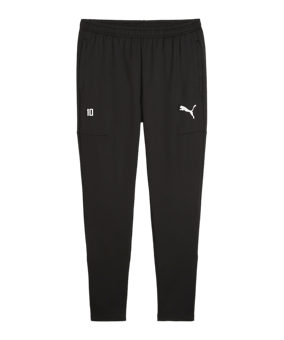 PUMA teamGOAL Slim Trainingshose Schwarz Weiss F03