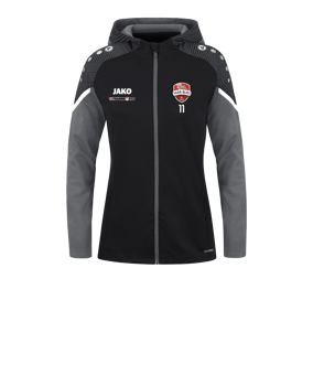 JAKO Performance Kapuzenjacke Damen Schwarz F804