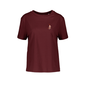 Merch Muser T-Shirt Women Burgundy | #holzklötzle1950