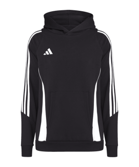 adidas Tiro 24 Hoody Kids Schwarz Weiss - schwarz
