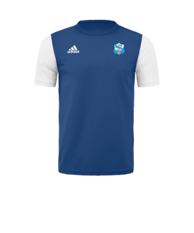 adidas Estro 19 Maillot Manga corta Azul Blanco 