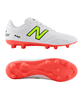 New Balance 442 Academy V2 FG Flash Point Weiss FIB2 - weiss