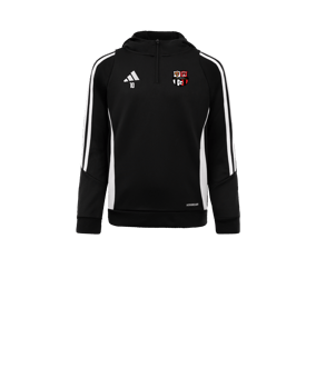 Sweat à capuche adidas Tiro 24 enfants noir blanc 