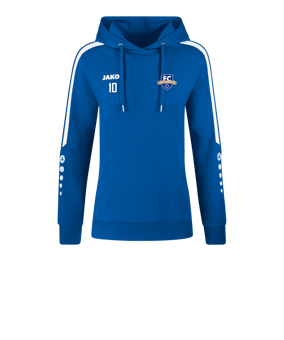 JAKO Power Hoody Damen Blau Weiss F400