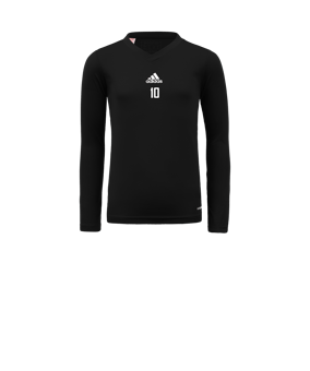 adidas Team Base Top langarm Kids Schwarz