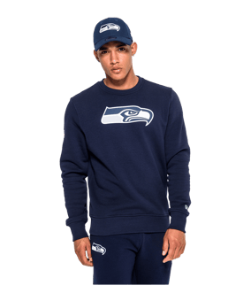 New Era Seattle Seahawks Logo Sweatshirt Blau - blau