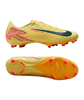 Nike Air Zoom Mercurial Vapor XVI Academy FG/MG  Mbappe Signature Orange Blau F800 - orange