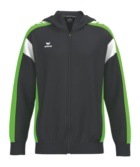 Erima Celebrate 125 Kapuzenjacke Kids Schwarz Fschwarzgreengecko - schwarz