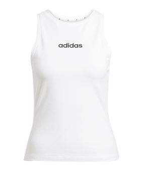 adidas Essentials Linear Tanktop Damen Weiß - weiss