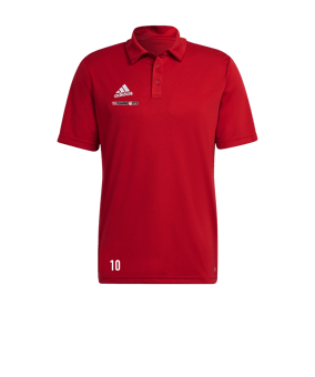 adidas Entrada 22 Poloshirt Rot