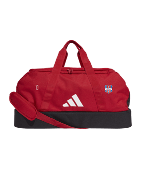 adidas Tiro League Duffel Bag Gr. M Rot Weiss