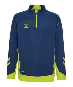 Hummel hmlLEAD HalfZip Sweatshirt Kids Blau F7642 - blau