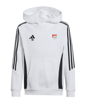 adidas Tiro 24 Hoody Kids Weiss Schwarz