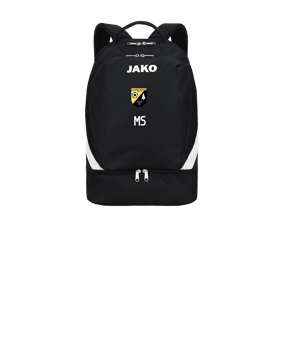 JAKO Iconic Rucksack mit Bodenfach Schwarz F800