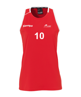Kempa Player Tank Top Damen Rot Weiss F03