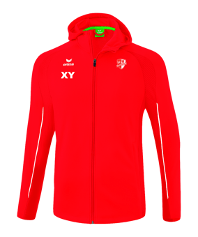 Erima Liga Star Kapuzenjacke Kids Rot Weiss