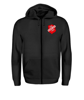 TSV Schopfloch Fullzip Hoody Wappen Zip Schwarz - schwarz
