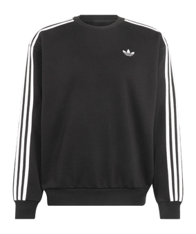 adidas Originals Adicolor 3-Stripes Oversized Felpa Nero - nero