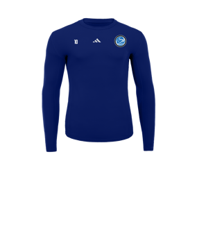 adidas Techfit Underwear Mock Manches Longues Enfants Bleu