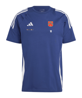 adidas Tiro 24 T-Shirt Blau Weiss
