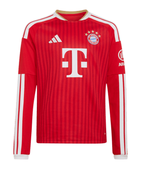 adidas FC Bayern München Trikot Langarm Home 2026/2027 Kids Rot - rot
