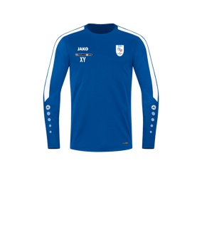 JAKO Power Sweatshirt Kids Blau Weiss F400