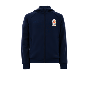 adidas Tiro 25 Travel Kapuzenjacke Kids Blau