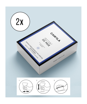 Cawila Instant ICE PACK 2 Stück 22 x 15cm - weiss
