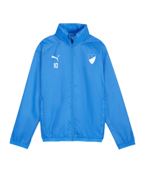 PUMA teamGOAL Allwetterjacke Kids Blau Weiss F02