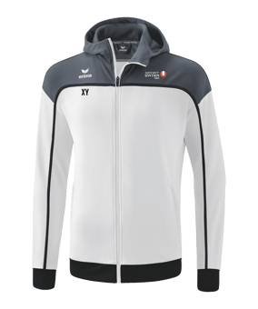 Erima Change by Kapuzenjacke Kids Weiss Grau 