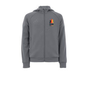 adidas Tiro 25 Travel Kapuzenjacke Kids Grau