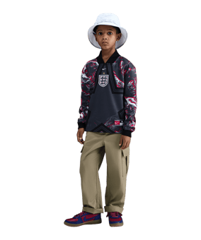 Nike England Torwarttrikot Langarm Hollywood Kids Schwarz F010 - schwarz