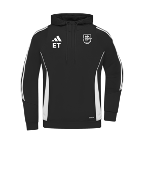 adidas Tiro 24 Hoody Schwarz Weiss 